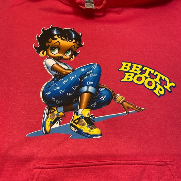 Betty Boop long sleeve Bella canvas tee that comes in plenty colors. - Picture 2 of 2